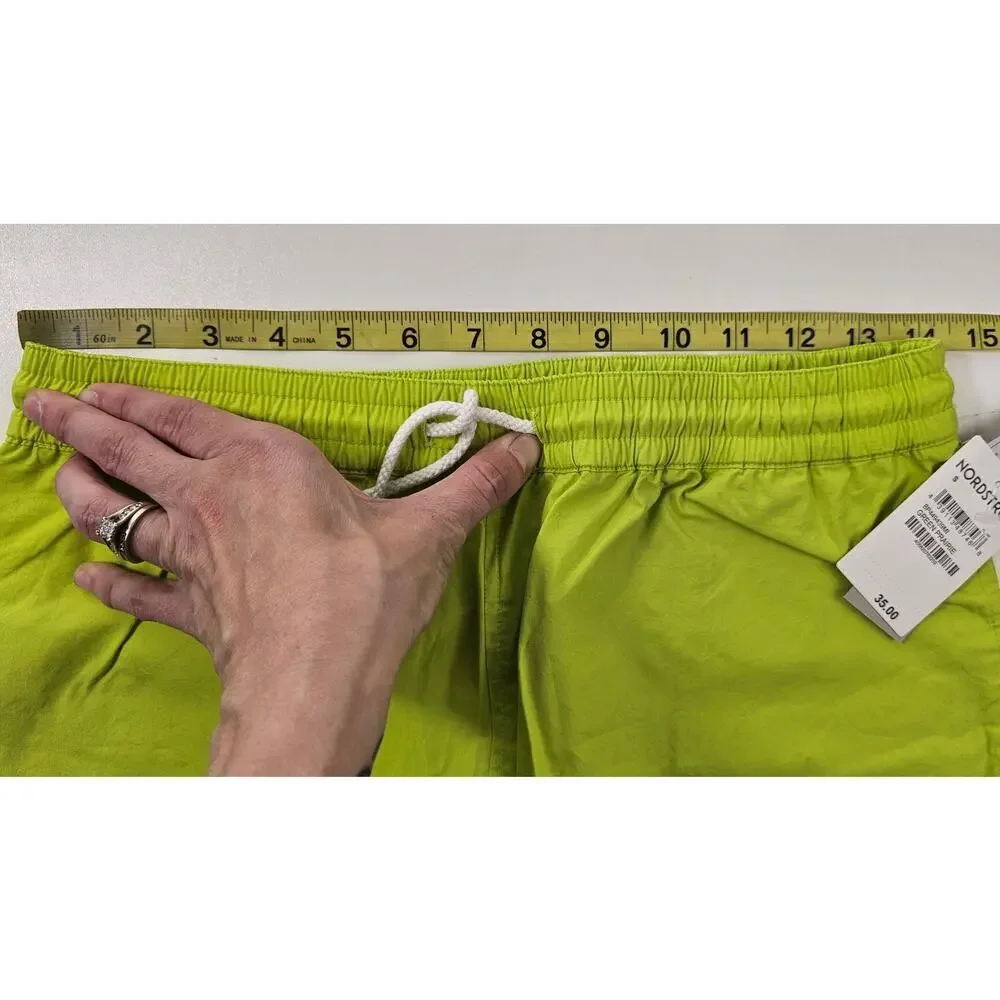 NWT BP Lime Green Shorts Women Prairie Cotton Sport Lounge Neoncore S Nordstrom
